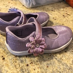 Stride Rite Haylie sparkle purple shoes size 6M